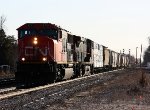 CN 5741 leads 149 west behind Amtrak